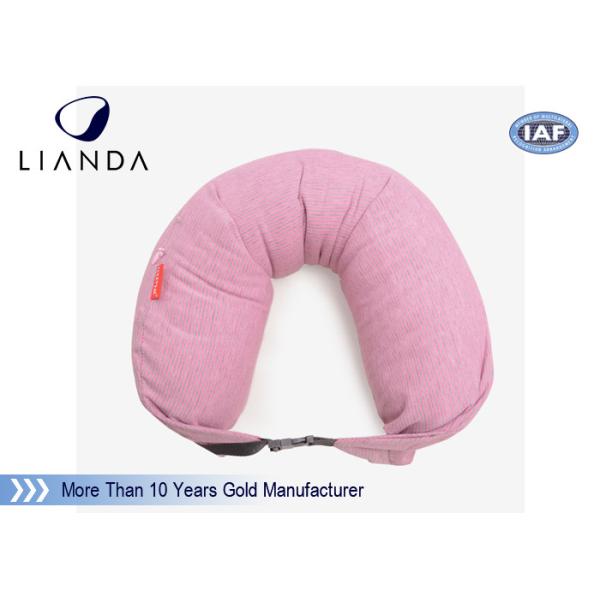 Gray Microbeads Car Neck Rest Pillow With Lycra Cover , 100% Polyester Materials