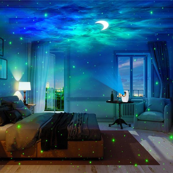 Portable Durable Moon Projector Lamp , Adults Star Light Projector Moonlight