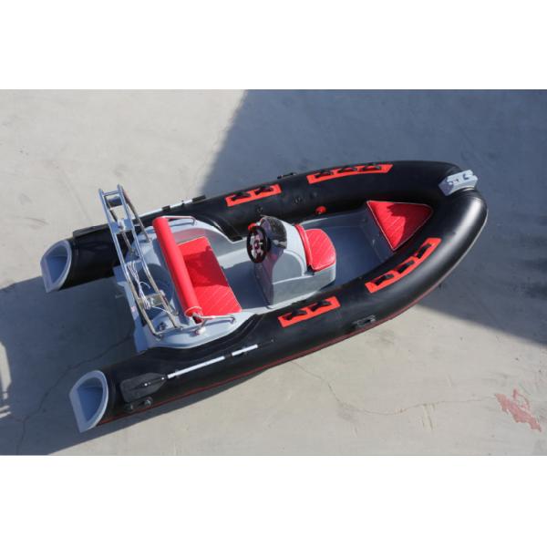 2022 portable inflatable boat inflatable rigid hull boats 430cm length with fuel back cabin rib430B