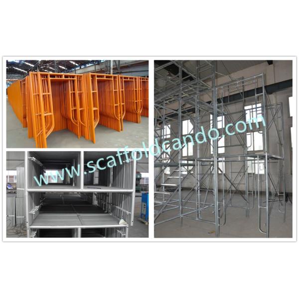 Factory sell Q235 galvanized scaffolding door frame main frame ladder frame H frame 1219*1930mm,914*1524mm for buldings