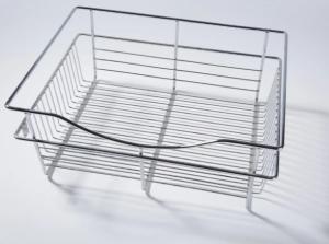 China Custom Drainer 316 Stainless Steel Wire Basket Tray For Kitchen Cabinets on sale