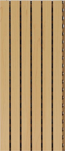 Cheap MDF Timber Grooved Acoustic Wall Panels For Interior Music Hall Decor E1 E0 Protection for sale
