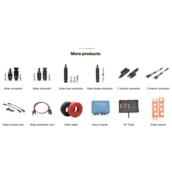 One In Two Solar PV Connectors Male Female Parallel Branch Connectors