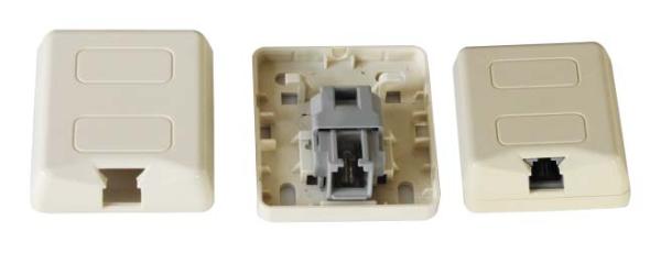Cheap Surface Mount Box,6P2C Surface Mount Box,RJ11 Surface Mount Box for sale