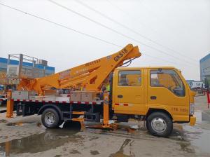 Best Isuzu 22m Hydraulic Aerial Work Platform Truck Man Lift Telescope 360°Turn Around wholesale