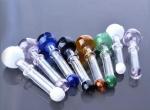 14cm Short Colored glass burner sweet puff glass pipes hand made Borosilicate