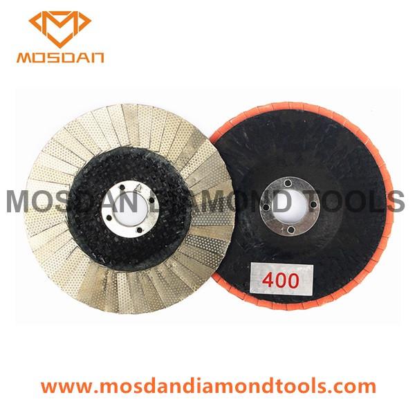 4'' Electroplated Diamond Abrasive Flap Disc for Marble Granite