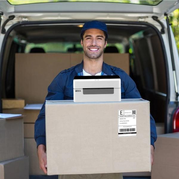 4 Inch Desktop Barcode Thermal Label Printer Direct Bluetooth Thermal Printer 4x6