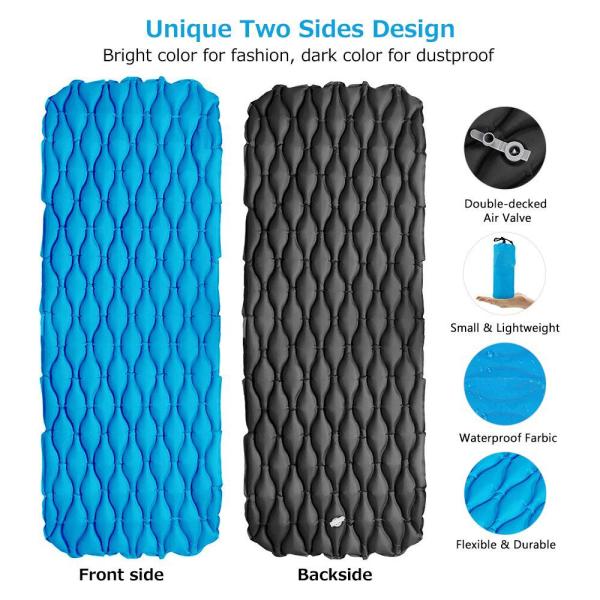 Cheap Inflatable Sleeping Pad Best for Camping Compact Size Inflatable Air Mat For Backpacking Hiking Or Camping (HT1606) for sale