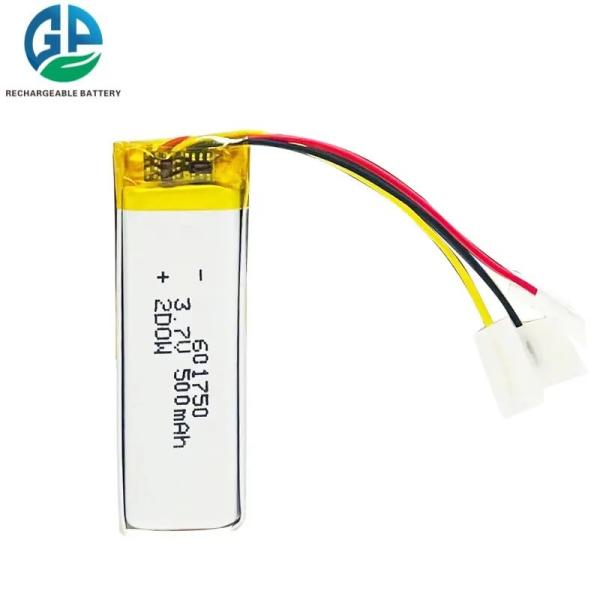 Cheap Kc 500mah 3.7v 601750 Custom Lithium Polymer Battery For Speakers Toys for sale