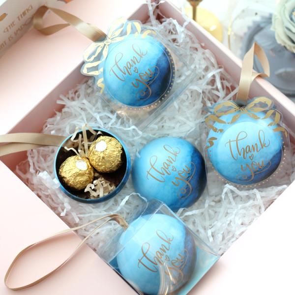 Anticorrosive Tin Can Gift Containers Ball Shape Ultralight Multicolor