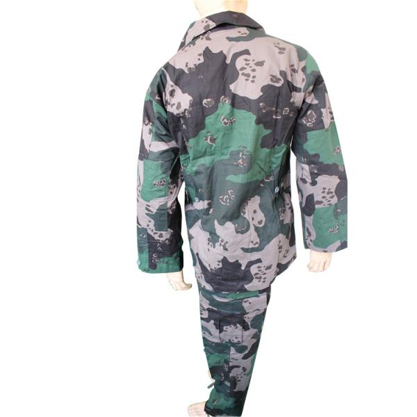Polyester Cotton Police Security Uniform Woodland Camo Set