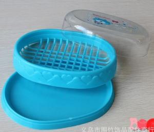 Best Plastic soap dish and box double layer with clear cover wholesale