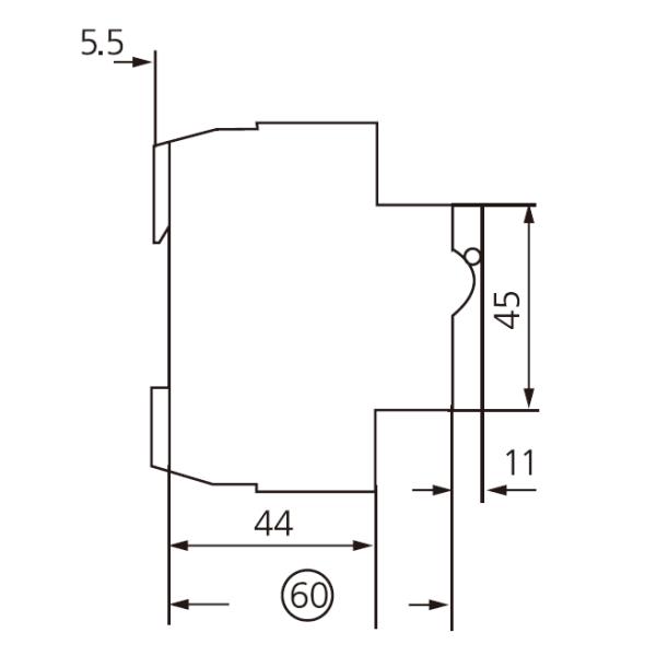 UKB7 2P Mini Circuit Breaker Automatically Operated Electrical Switch B / C / D Curve