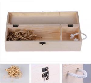 Best Printed Single Wooden Wine Case 350*100*110mm Size , Wooden Wine Gift Box wholesale