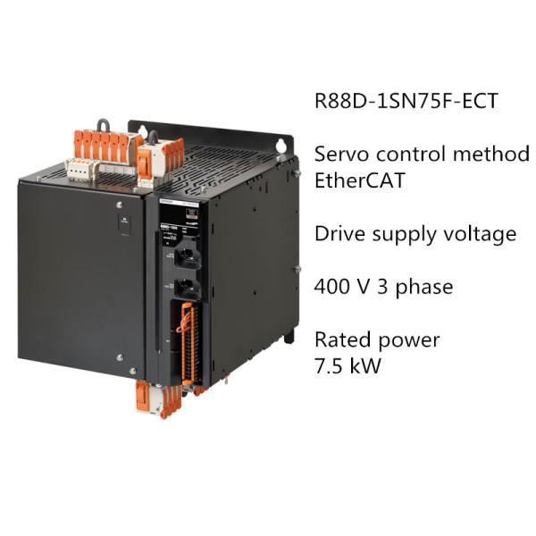 1S Servo Drive Omron EtherCAT Type 7.5KW Three Phase 400VAC R88D-1SN75F-ECT R88D-1SN30F-ECT