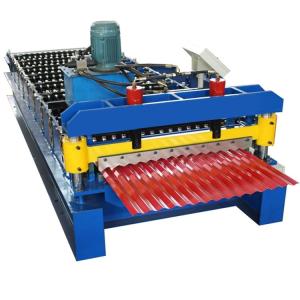 Best Corrugated Sheet Roll Forming Machine Wave Type With High Accuracy Cutting wholesale