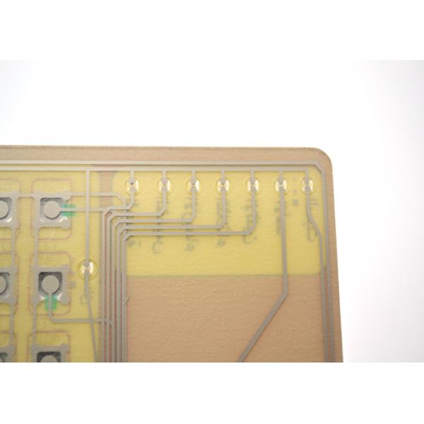 Metal Dome Membrane Switch LED , Embossed Tactile Membrane Keyboard