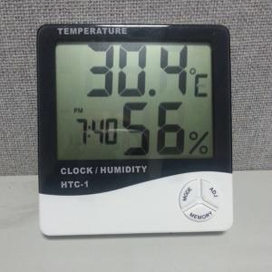 Best digital thermometer hygrometer/ digital room thermometer with clock HTC-1 wholesale