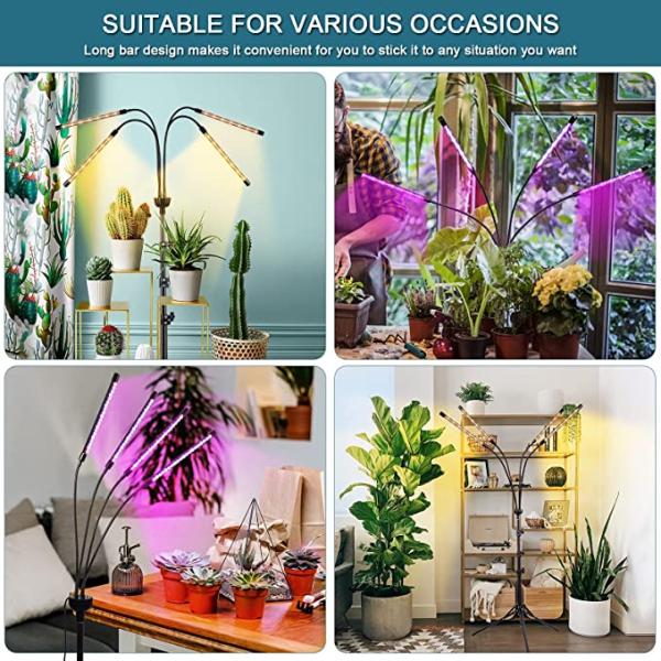 DC5V LED Growth Lamp Tripod Standing Grow Lights For Seedlings