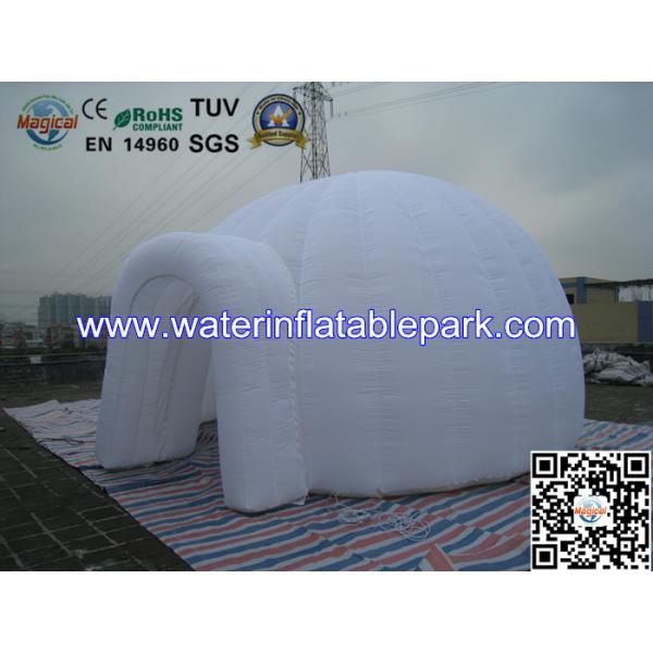 White Inflatable Clear Light Dome Tent Outdoor Oxford Cloth