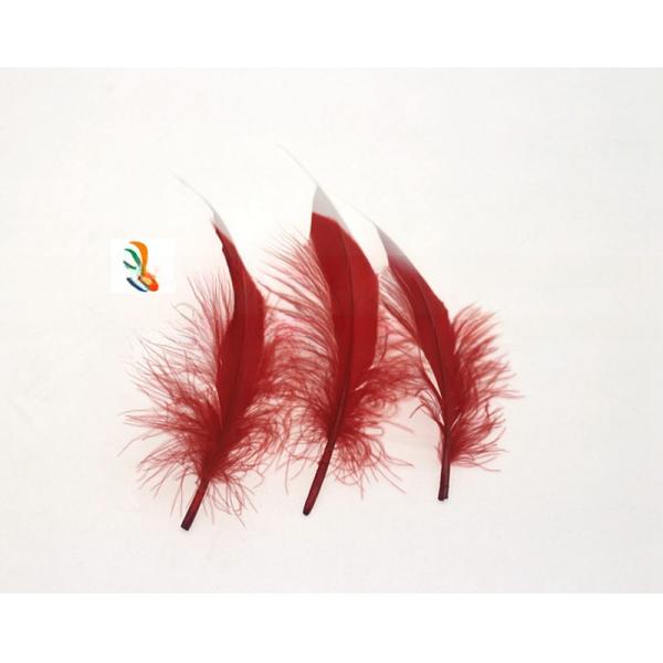 Handmade Two Tone Stripped Goose Carnival Feathers For Personalized Crafts