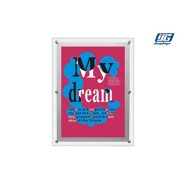 Super Thin Clear Acrylic Advertising Light Box A4 6000 - 6500K Energy Saving