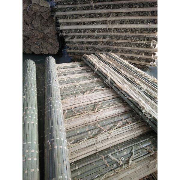 Functional Bamboo Chair Mat Natural Dyed Color Compact Framework