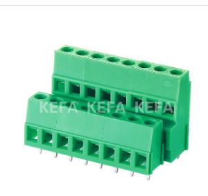 Best 128B-5.0 5.08 Double Cell Layer PCB Screw Terminal Block For Wire Connecting pcb terminal blocks terminal block wholesale