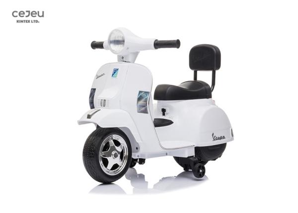 Cheap EN62115 Mini Vespa Scooter 6V 3KM/HR Mp3 Play For 5 Year Olds for sale