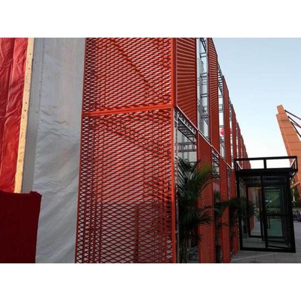 Silver Aluminum Diamond Hole Decorative Expanded Metal Mesh For Architectural And Industrial