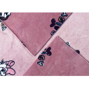 310GSM 100% Polyester Double Velvet Fabric Cartoon Duck Good Wearability