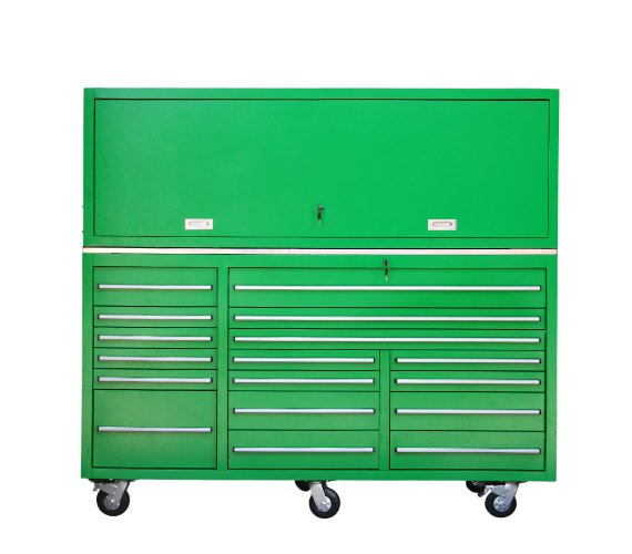Multi-functional Car Repair 16 Drawer Tool Cabinet with LED Light and Rolling Tool Box