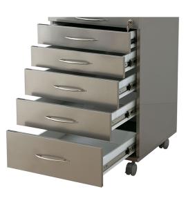 Best Dental Equipment Mobile Steel Storage Dental Cabinet With 5Drawers wholesale