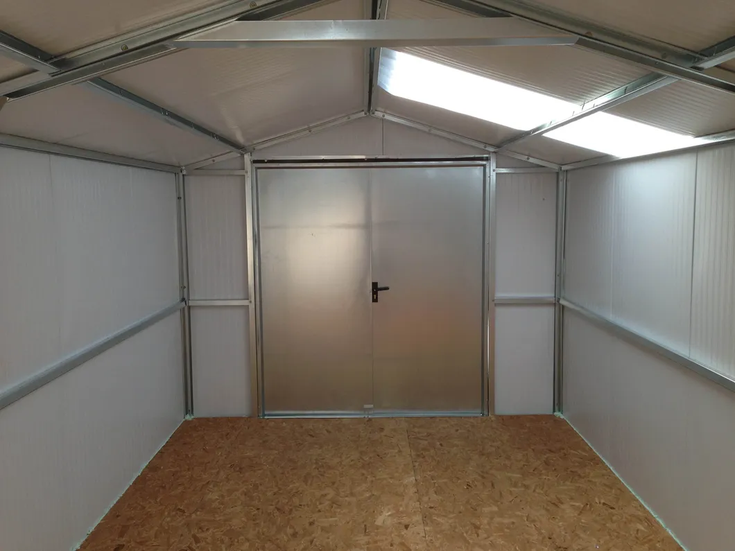 Metal Utility Tool House Galvanized Steel Frame Outdoor Storage