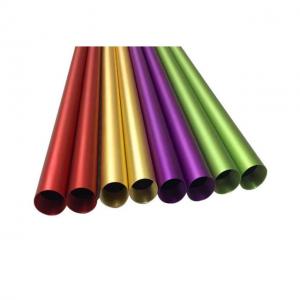 Best Colorful Al6061 Al6063 Blasted Alloy Tubing Aluminum Anodized Pipes Round Aluminium Blasting Tubes wholesale