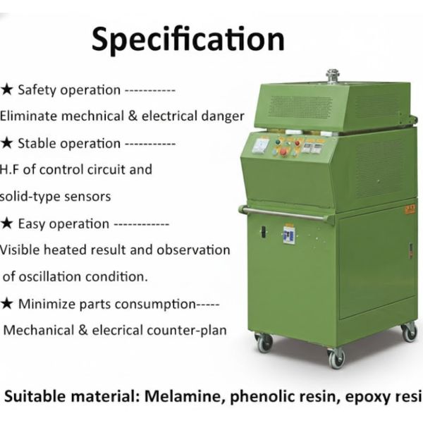 Melamine Powder Preheating Machine Semi Auto High Frequency Electromagnetic Heating