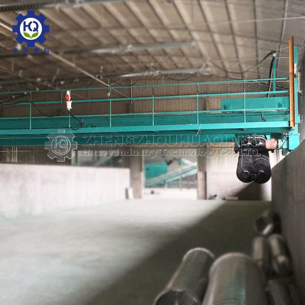 Double Screws Motor Hydraulic Pump Groove Type Compost Turning Machine