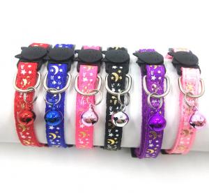 China Nylon Adjustable Small Kitten Collars Solid Safe For Pet Indoor on sale