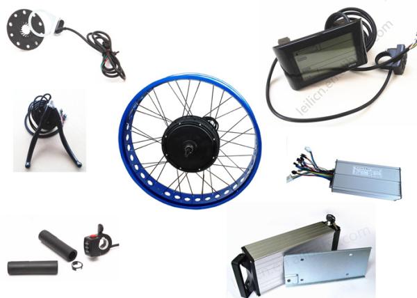 Cheap 26 Inch Electric Bike Wheel Kit / Electric Bike Conversion Kit For Fat Tire Bike for sale
