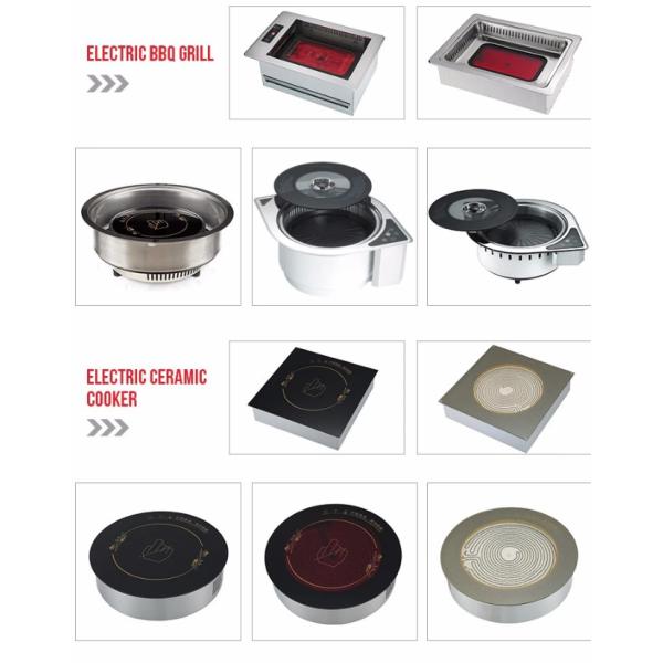 1200w 1500w Commercial Electric Square Barbeque Grill