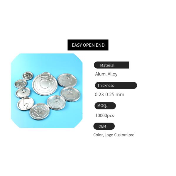 57mm 49mm EOE Easy Open End Juice Beer Can Cover