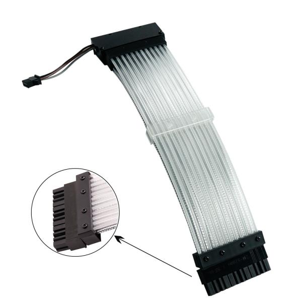 PC 24Pin RGB Computer Electronics Cable 5V 3Pin Synchronous Single Headlight 200mm