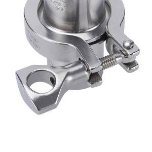 China SS316L Pipe Fitting Connector 1.5 Inch Quick Installation BPE Tri Clamp Ferrule Pipe Fitting on sale
