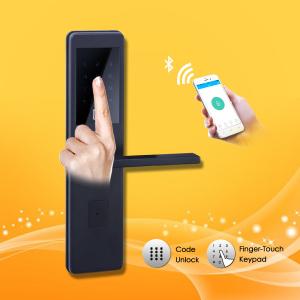 Best finger-touch keypad contactlessly Password Door Lock keyless low voltage warning card wholesale