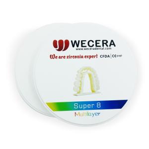 Dental Zirconium Multilayer Block 3D Multilayer 1200 MPA 16mm Thickness