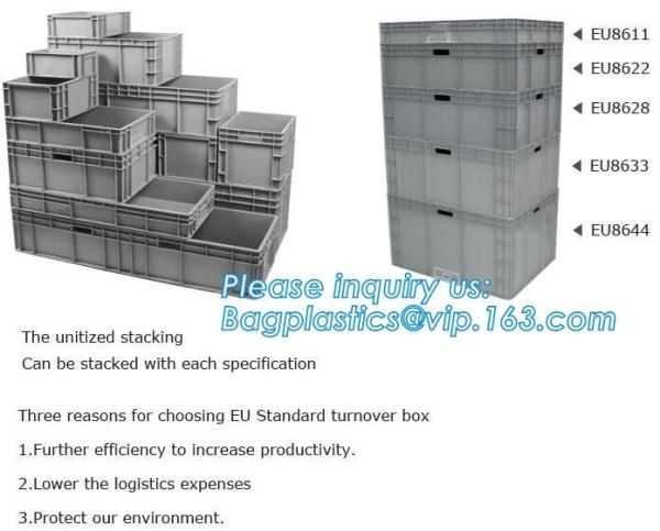 Cheap Plastic Circulation Folding Electronic Industrial Turnover Box, Stackable turnover plastic moving box for sale, foods cr for sale