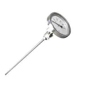 Best 2.5 Inch Industrial Bimetal Thermometer 600℃ Free Adjustable Angle 1/2