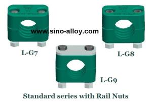 Best Light duty Rail nut pipe clamps according to DIN 3015-1 installed on mounting rail wholesale
