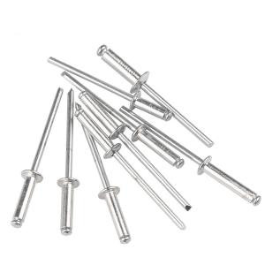 Uncoated Self-Plugging Aluminum Sliver Blind Rivet Open End Decorating Fastener Nails Pop Rivets